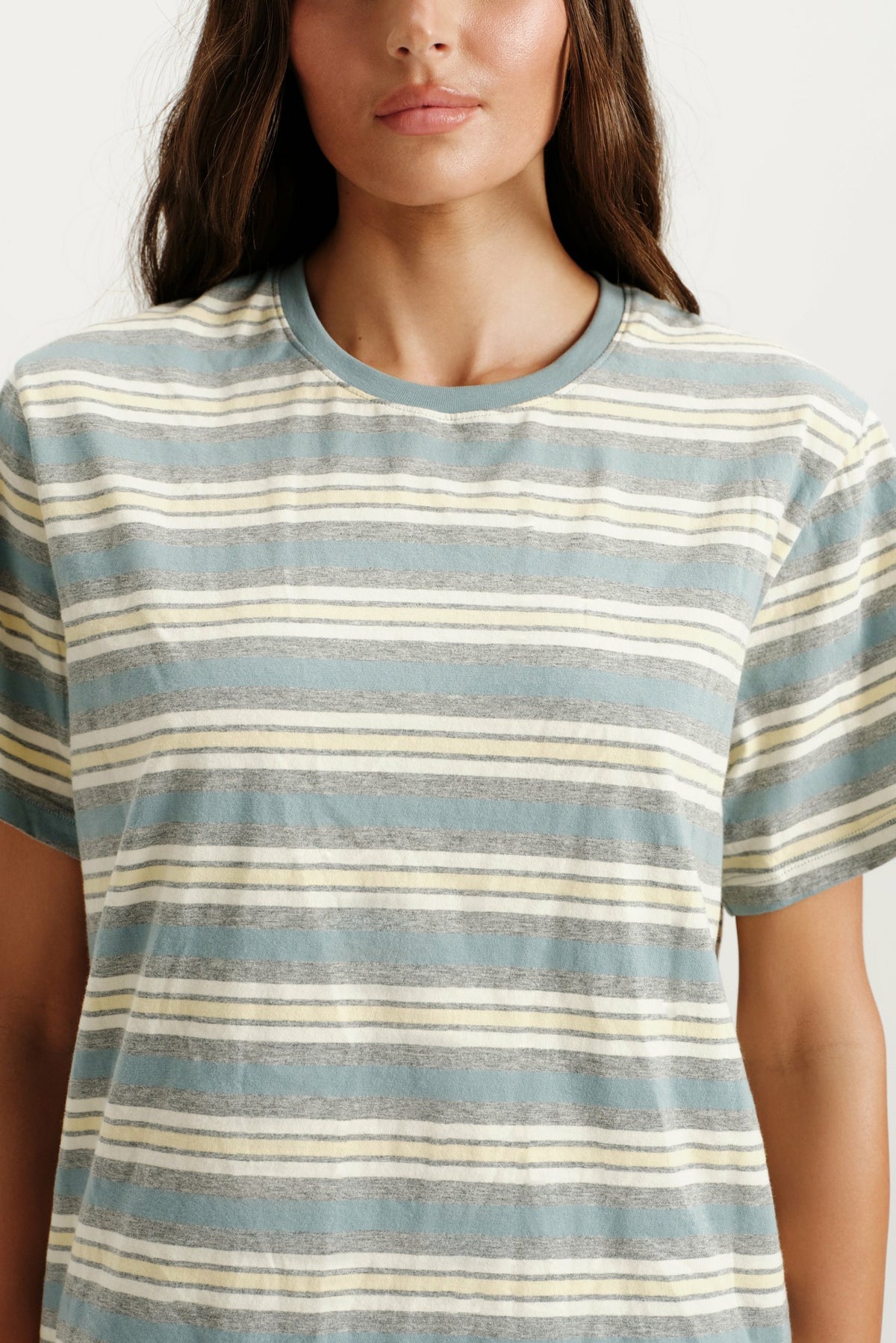 CLASSIC COTTON DAILY STRIPE BOYFRIEND TEE - CASSETTE | SET ACTIVE