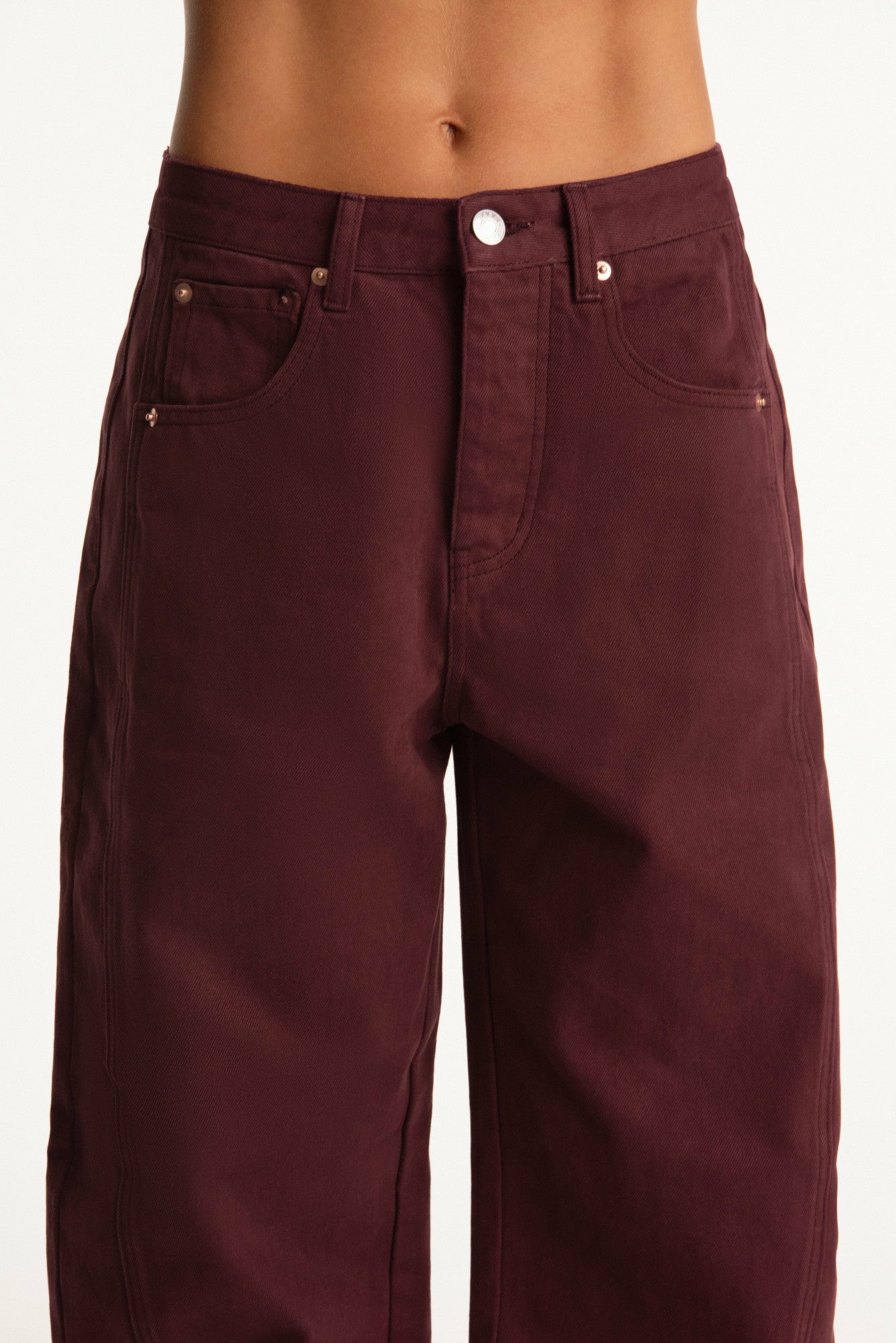 SET X PARKE HORSESHOE JEANS - RHUBARB | SET ACTIVE