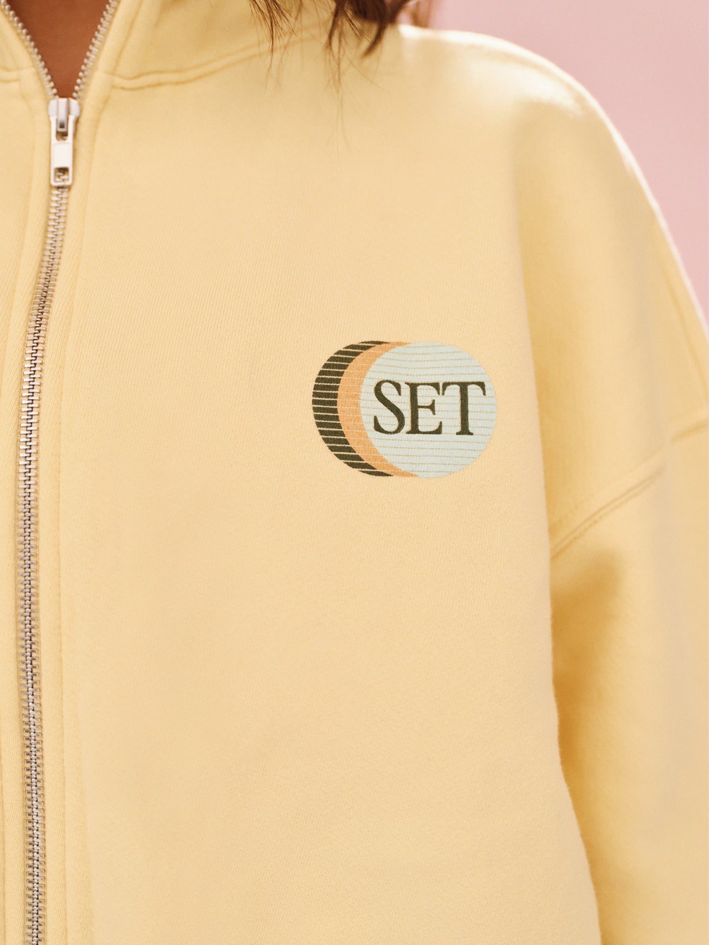 MIDWEIGHT SWEATS STAPLE SET FUNNEL ZIP - ORANGE SODA | SET ACTIVE