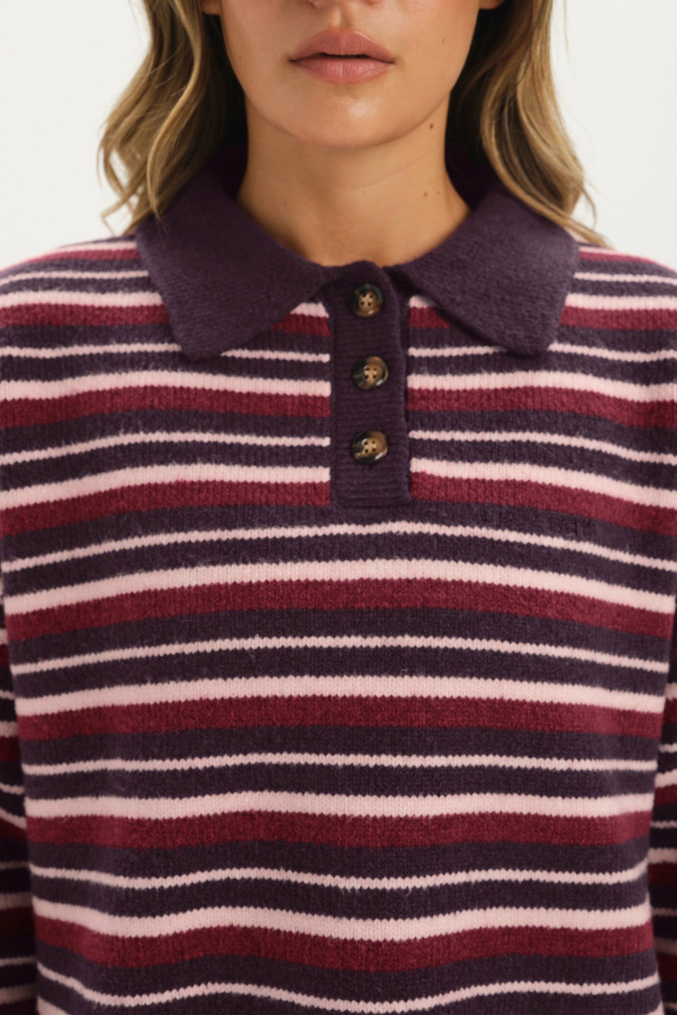 STUDIO KNIT STUDIO KNIT ALEX POLO - POPPY | SET ACTIVE