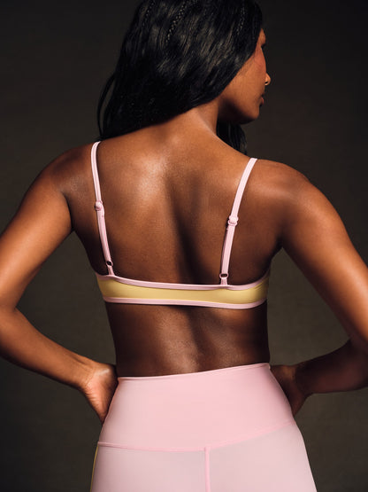 BREATHE 1.0 LAYERED BASE BRA - TAFFY | SET ACTIVE