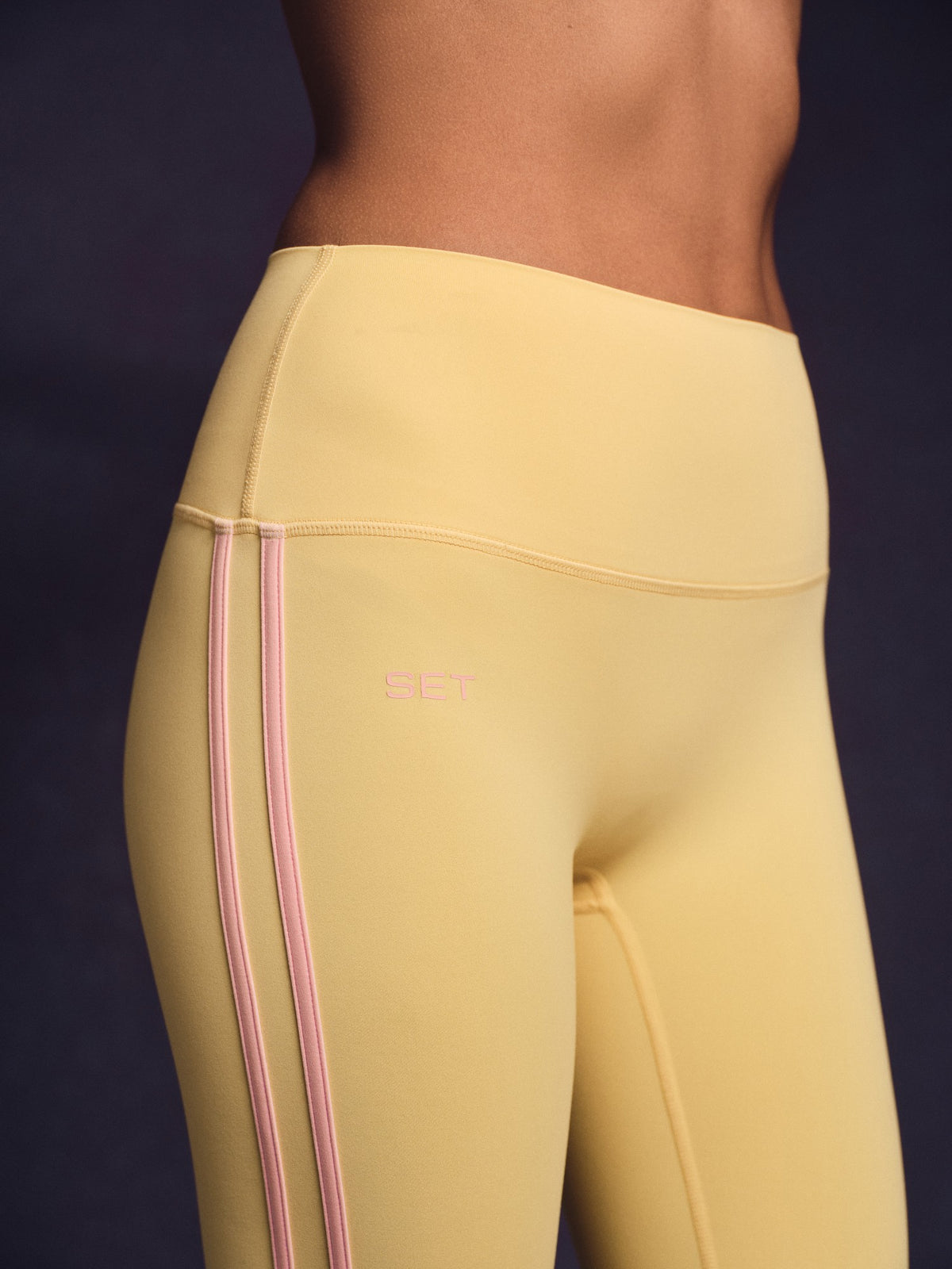 BREATHE 1.0 DUO STRIPE LEGGINGS - TAFFY | SET ACTIVE
