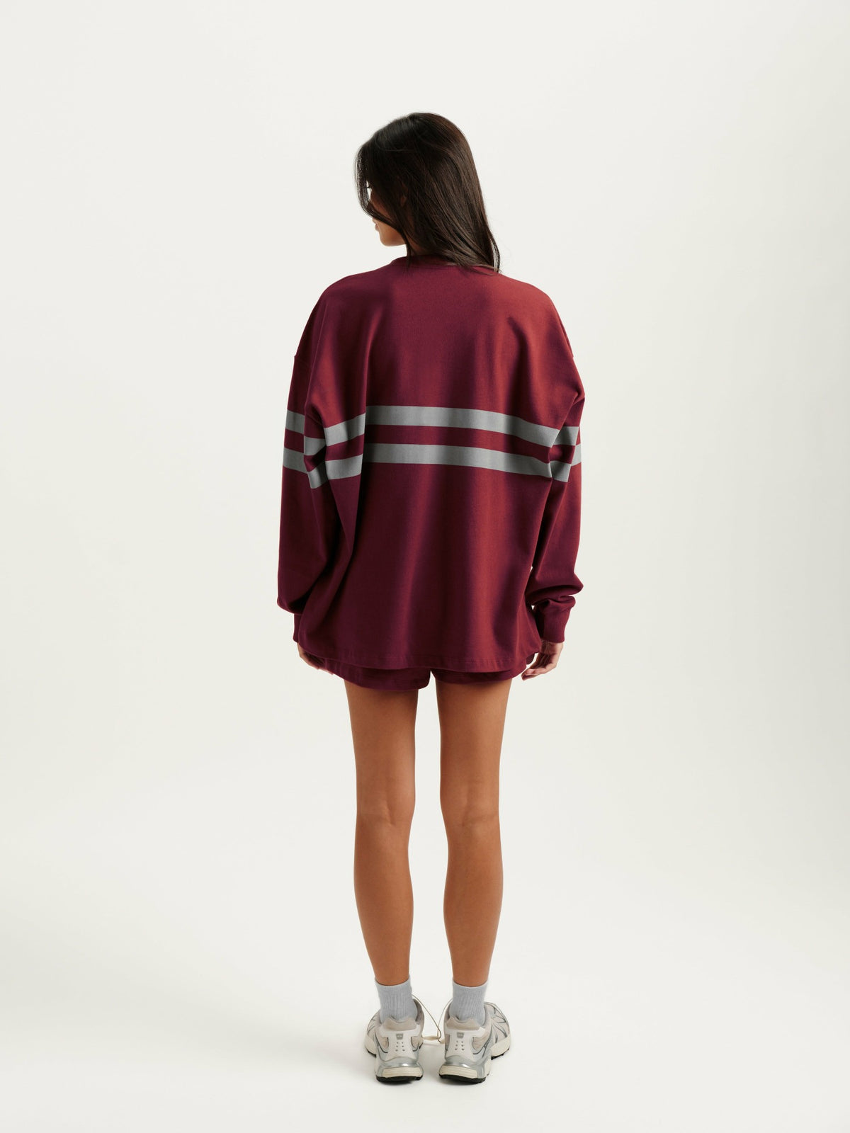 HEAVY COTTON EASY STRIPE LONG SLEEVE - SEPIA | SET ACTIVE