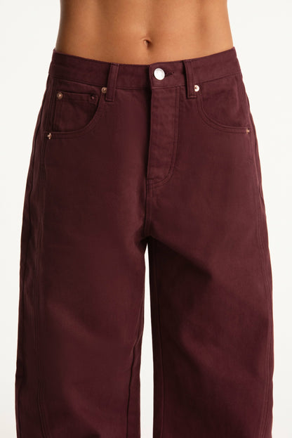 SET X PARKE HORSESHOE JEANS - RHUBARB | SET ACTIVE