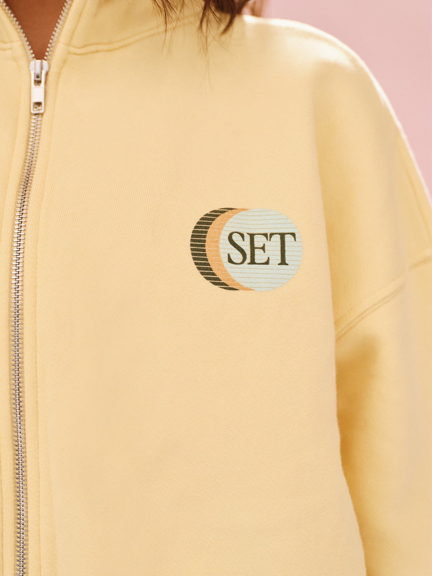 MIDWEIGHT SWEATS STAPLE SET FUNNEL ZIP - ORANGE SODA | SET ACTIVE