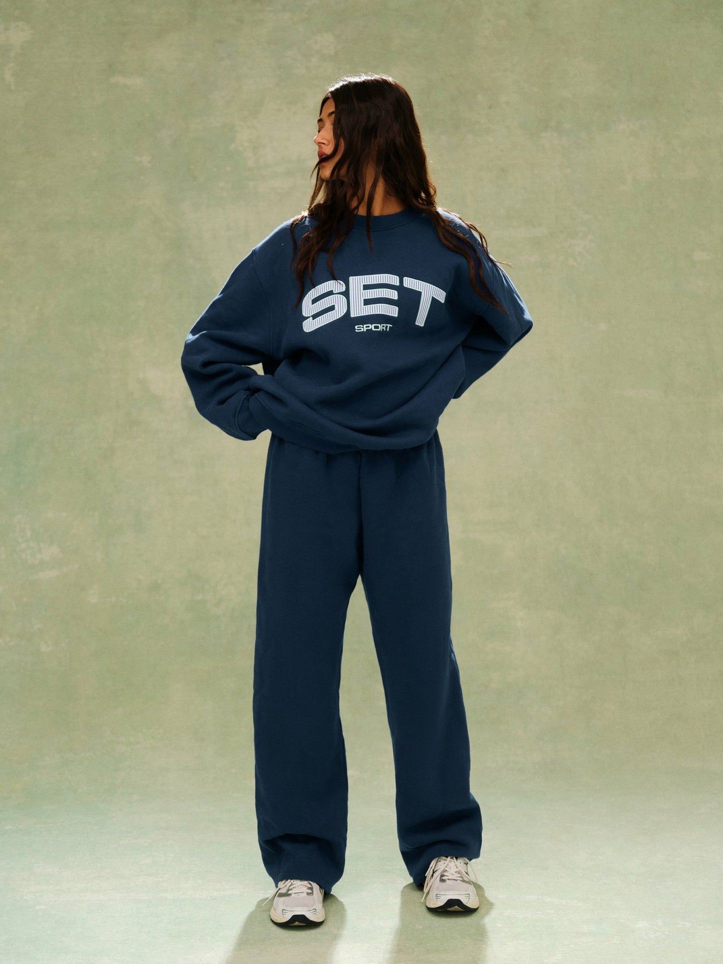 MIDWEIGHT SWEATS STAPLE STRAIGHT LEG SWEATPANTS - SPEARMINT | SET ACTIVE