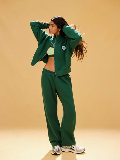 MIDWEIGHT SWEATS STAPLE STRAIGHT LEG SWEATPANTS - LAWN | SET ACTIVE