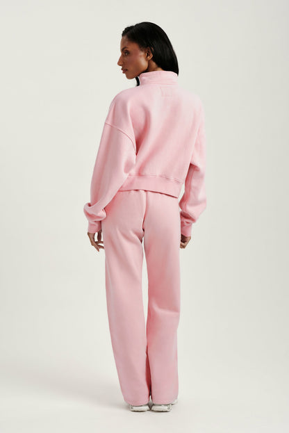 MIDWEIGHT SWEATS STAPLE SET FUNNEL ZIP - BLUSH | SET ACTIVE