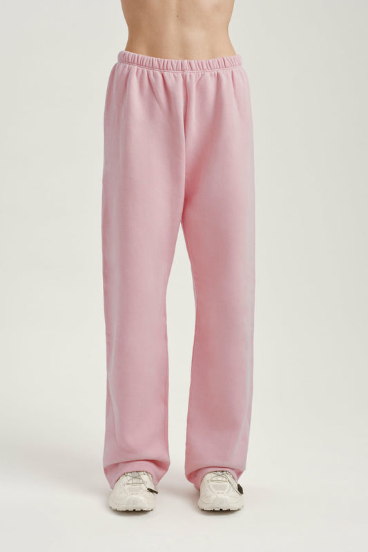 MIDWEIGHT SWEATS STAPLE STRAIGHT LEG SWEATPANTS - INVERSE BLUSH | SET ACTIVE