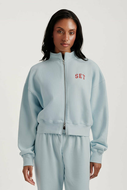 MIDWEIGHT SWEATS STAPLE SET FUNNEL ZIP - VERSE | SET ACTIVE