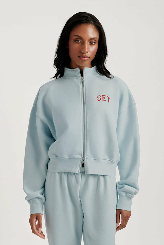 MIDWEIGHT SWEATS STAPLE SET FUNNEL ZIP - VERSE | SET ACTIVE