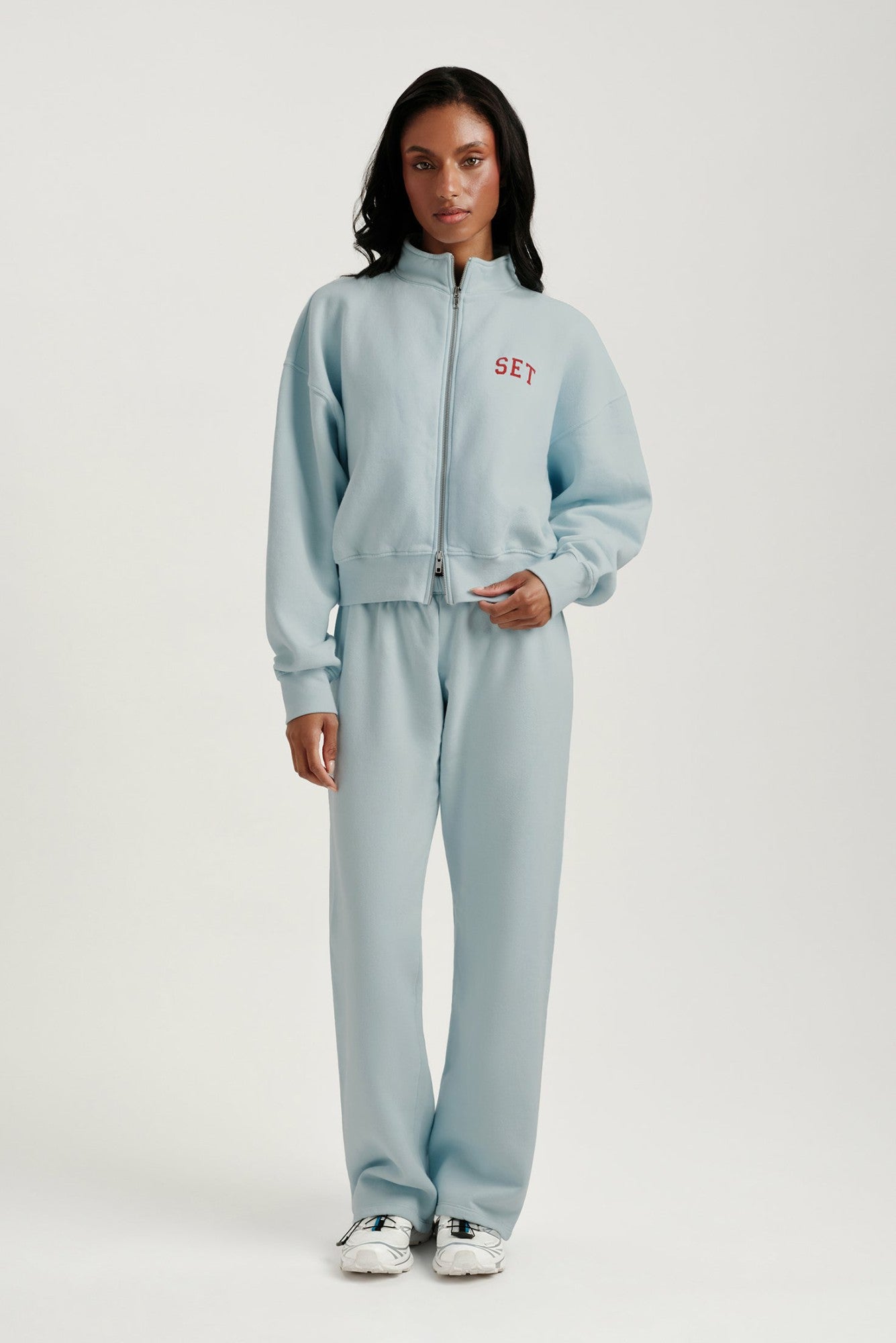 MIDWEIGHT SWEATS STAPLE SET FUNNEL ZIP - VERSE | SET ACTIVE