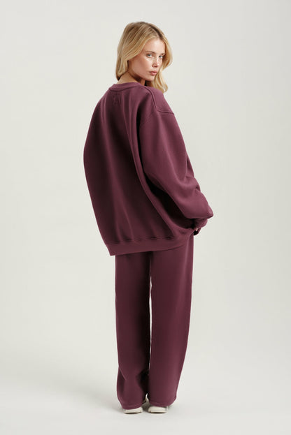 MIDWEIGHT SWEATS STAPLE STRAIGHT LEG SWEATPANTS - ROSEBUD | SET ACTIVE