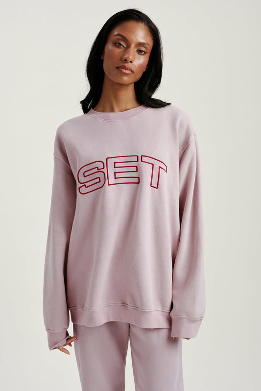 MIDWEIGHT SWEATS STAPLE SET CREWNECK - SONNET | SET ACTIVE