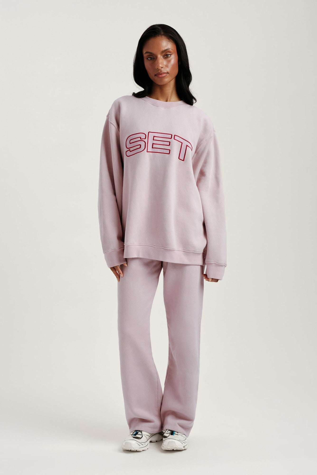 MIDWEIGHT SWEATS STAPLE STRAIGHT LEG SWEATPANTS - SONNET | SET ACTIVE
