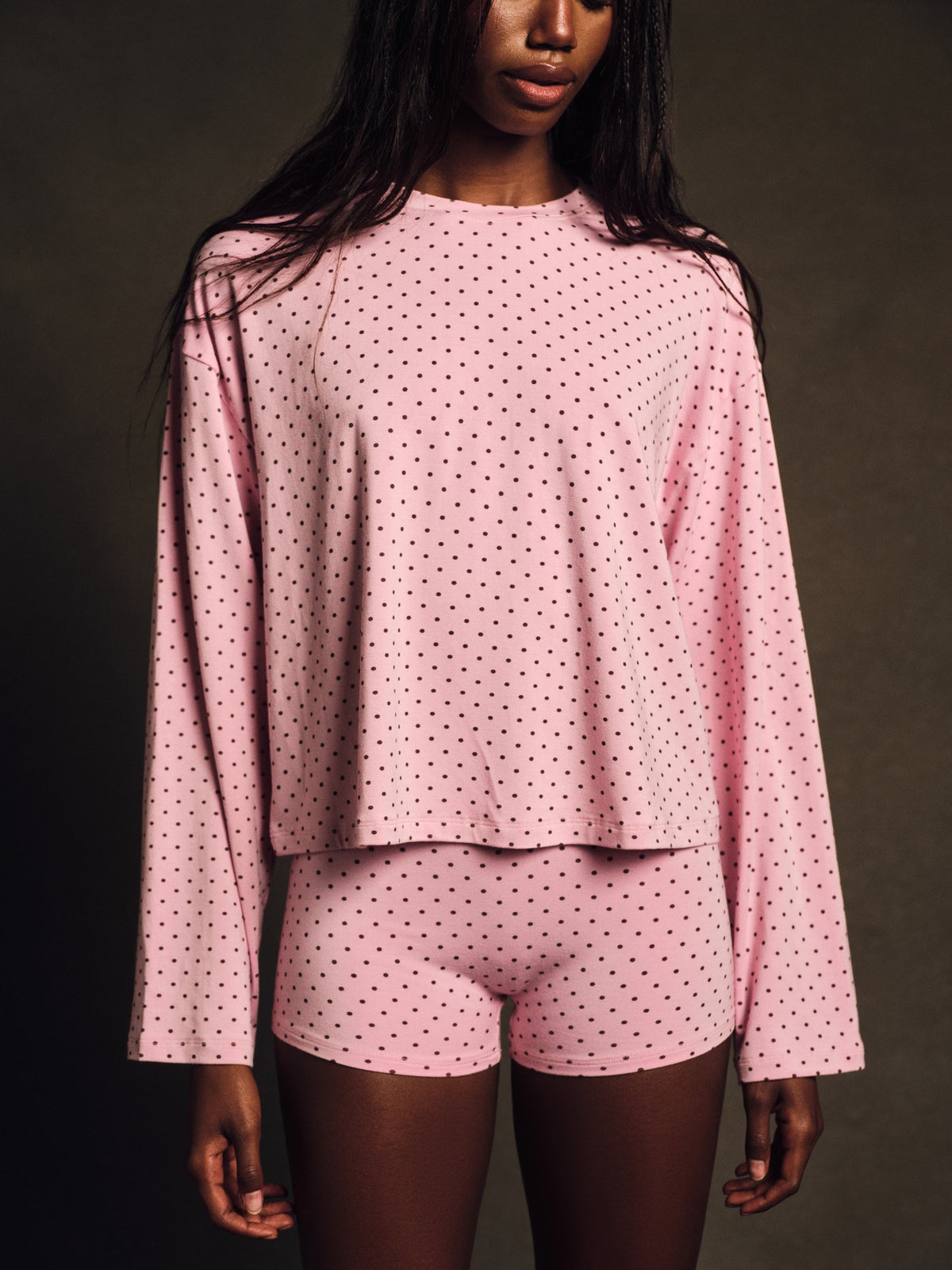 SLEEP JERSEY COMFORT POLKA DOT SLEEP SHORTS - SWIRL | SET ACTIVE