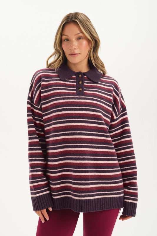 STUDIO KNIT STUDIO KNIT ALEX POLO - POPPY | SET ACTIVE