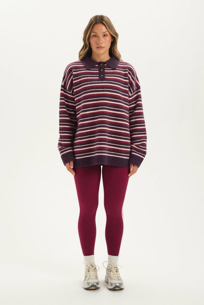 STUDIO KNIT STUDIO KNIT ALEX POLO - POPPY | SET ACTIVE