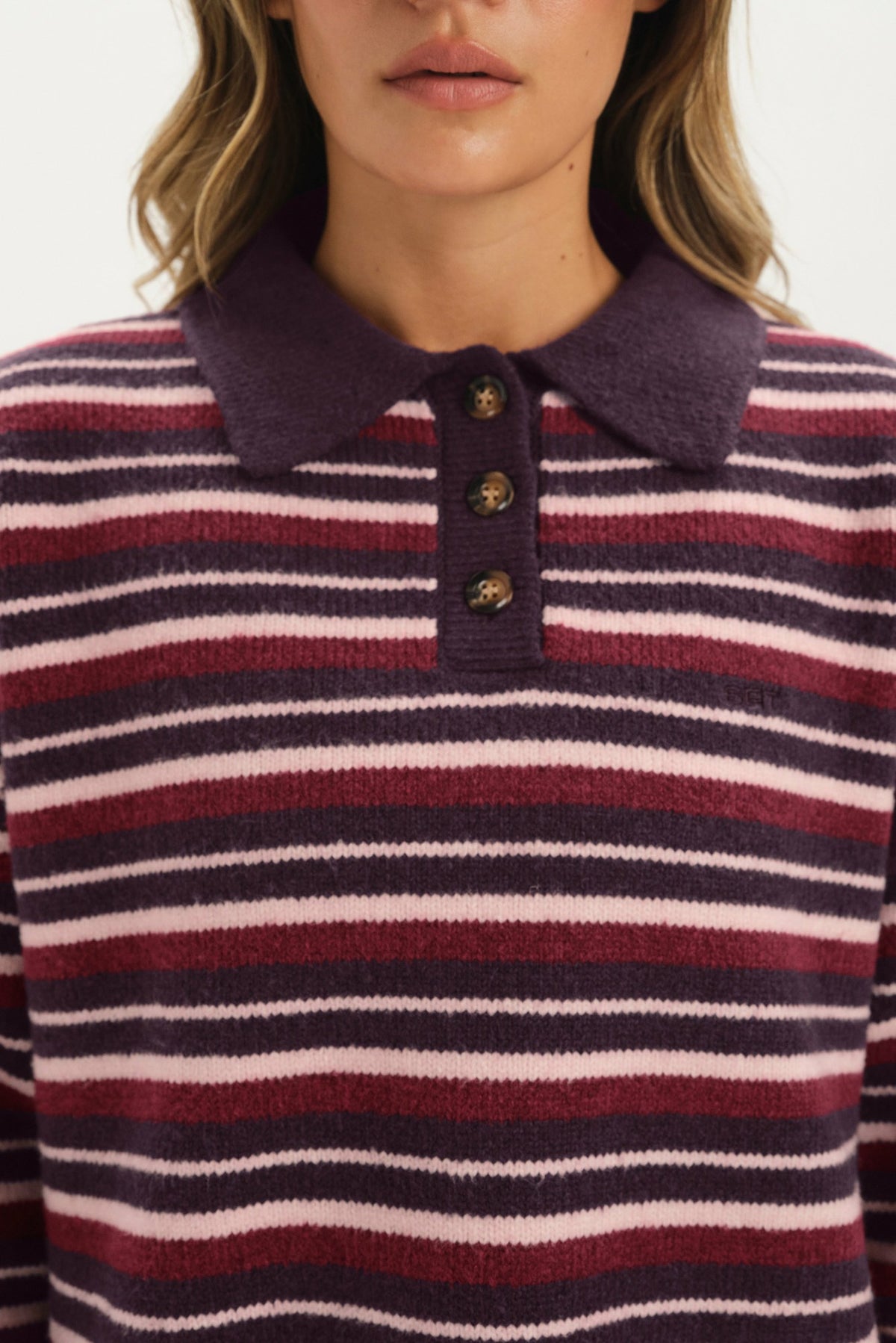 STUDIO KNIT STUDIO KNIT ALEX POLO - POPPY | SET ACTIVE