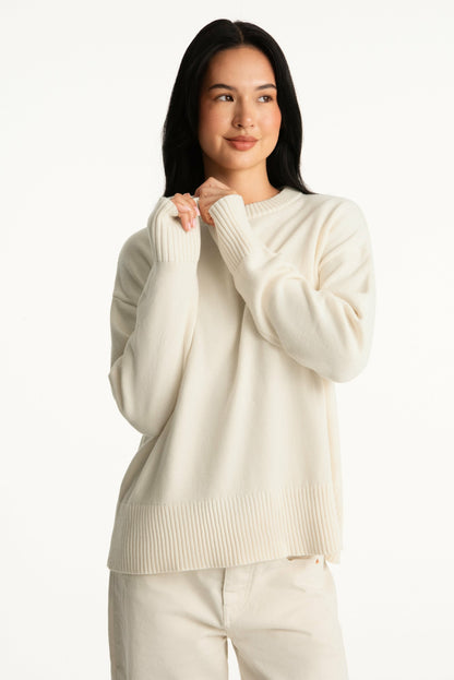 SET X PARKE COTTON CREWNECK - CREAM | SET ACTIVE