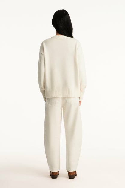 SET X PARKE COTTON CREWNECK - CREAM | SET ACTIVE