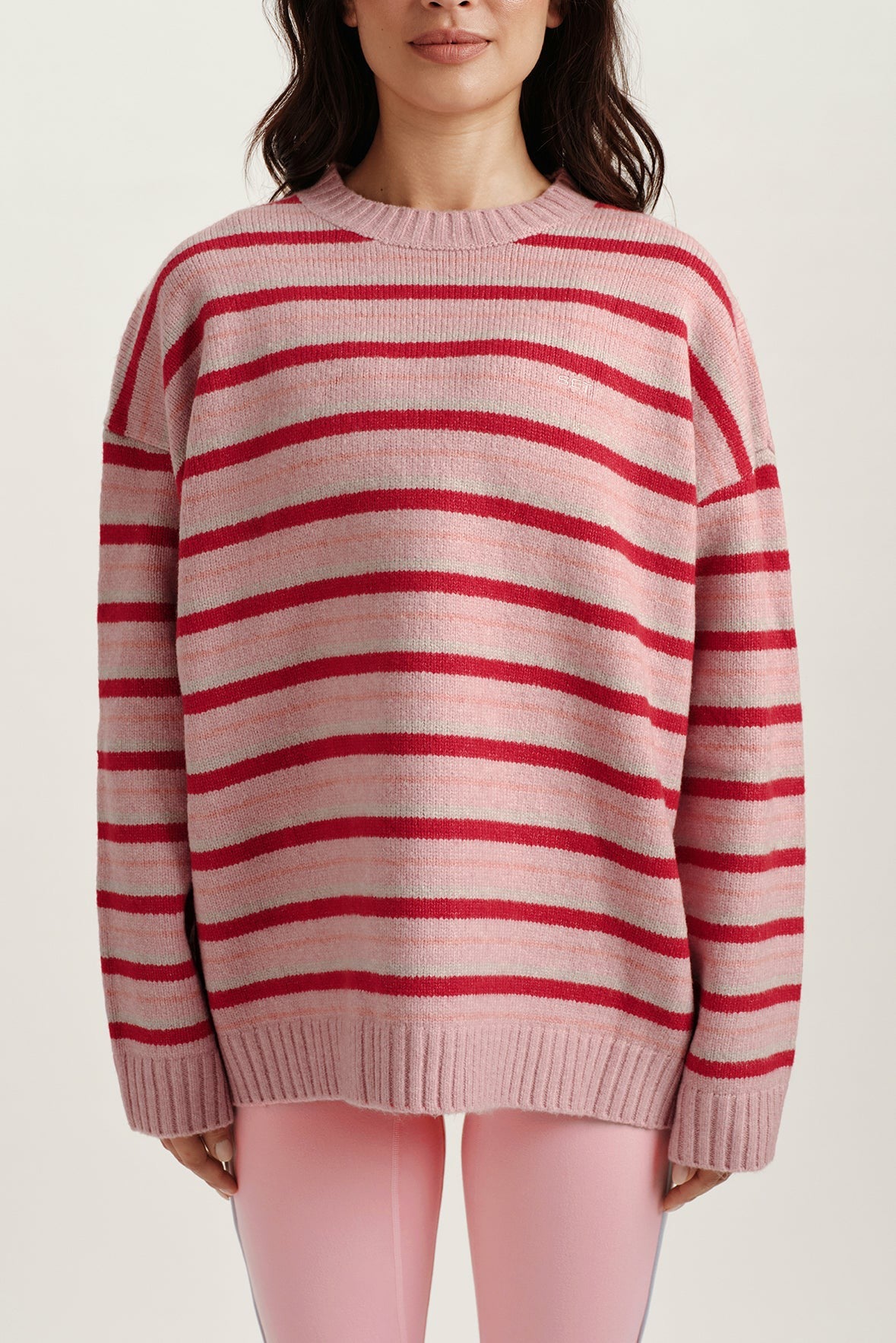 STUDIO KNIT STUDIO KNIT CREWNECK - BLUSH | SET ACTIVE