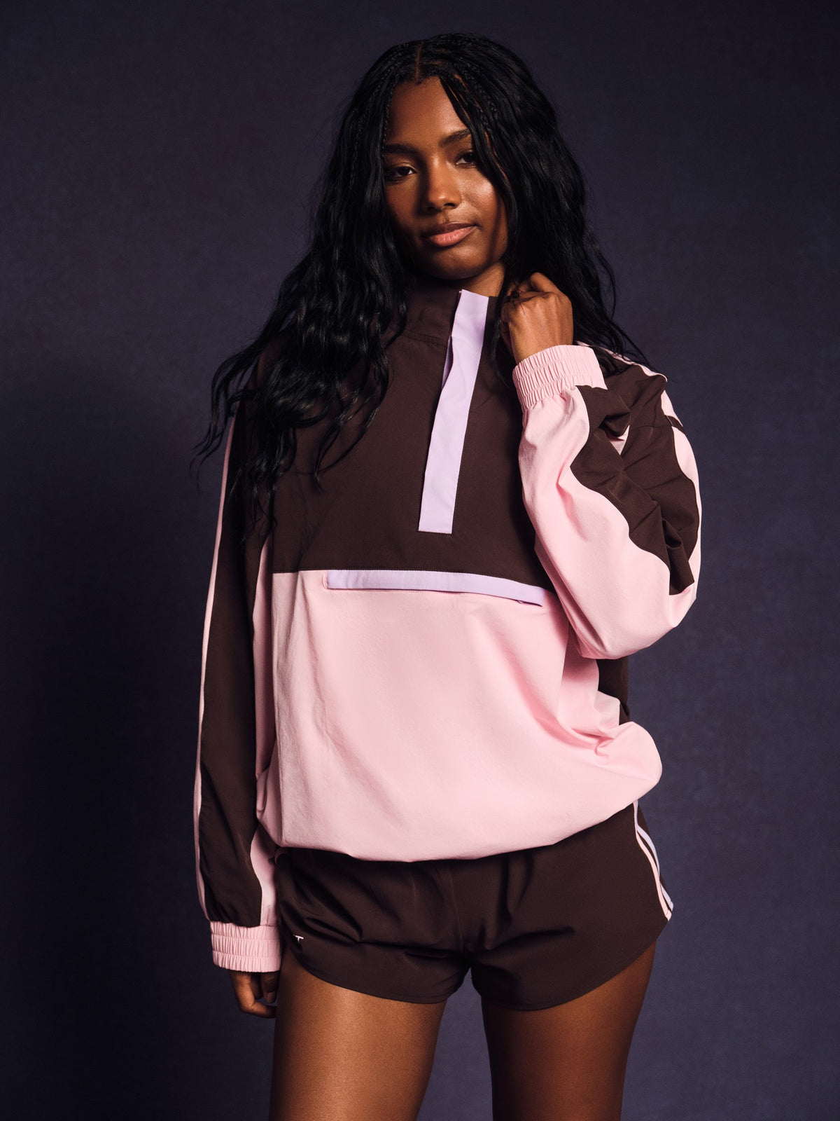NYLON TRACK 90'S PULLOVER - SWIRL | SET ACTIVE