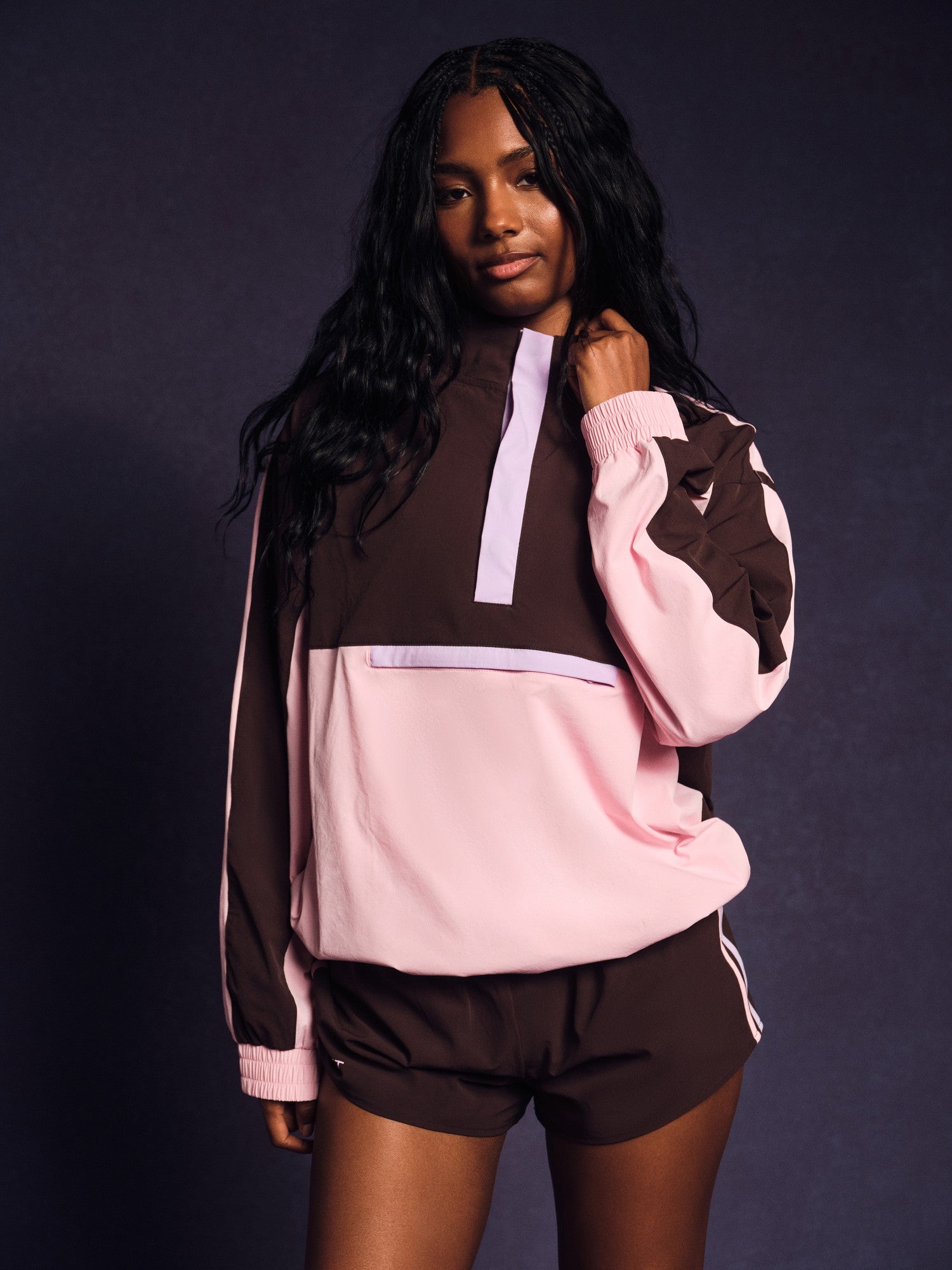 NYLON TRACK 90'S PULLOVER - SWIRL | SET ACTIVE