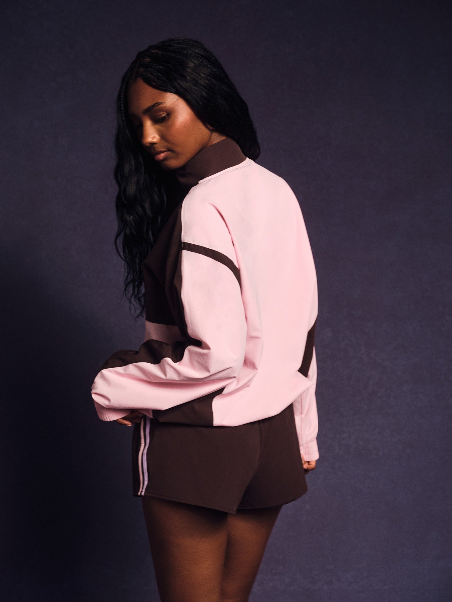 NYLON TRACK 90'S PULLOVER - SWIRL | SET ACTIVE