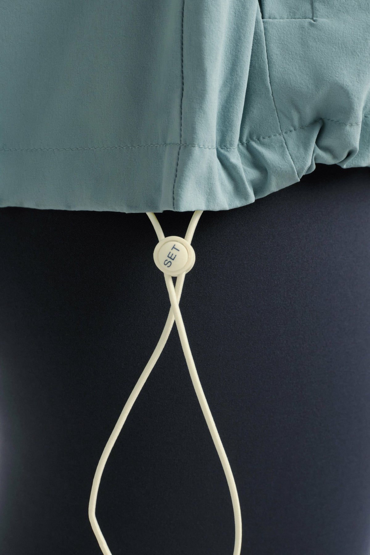 NYLON TRACK SEAM ZIP UP - WASHED | SET ACTIVE