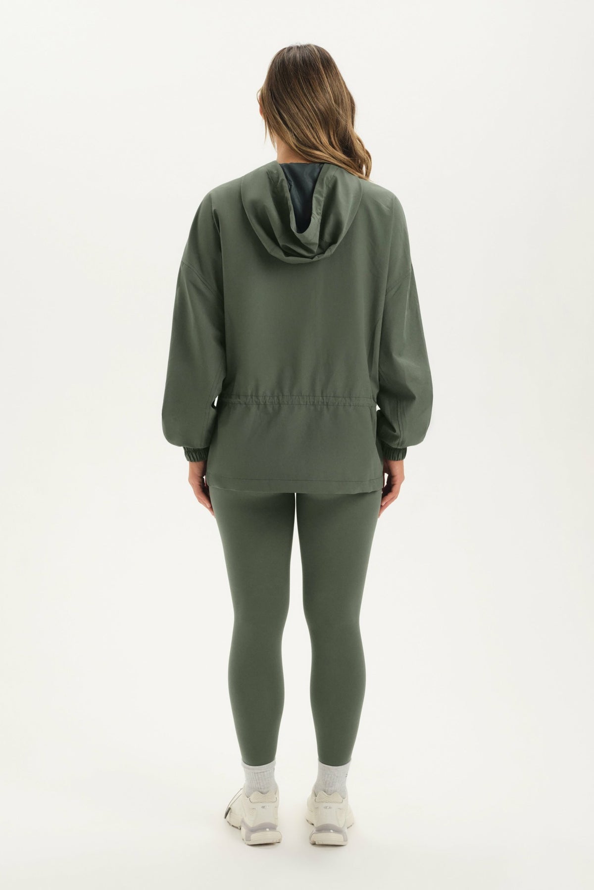 NYLON TRACK CINCHED WINDBREAKER - GROTTO | SET ACTIVE