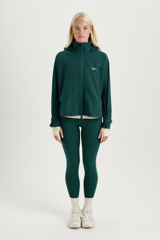 NYLON DUET CINCHED WINDBREAKER - PEAK | SET ACTIVE
