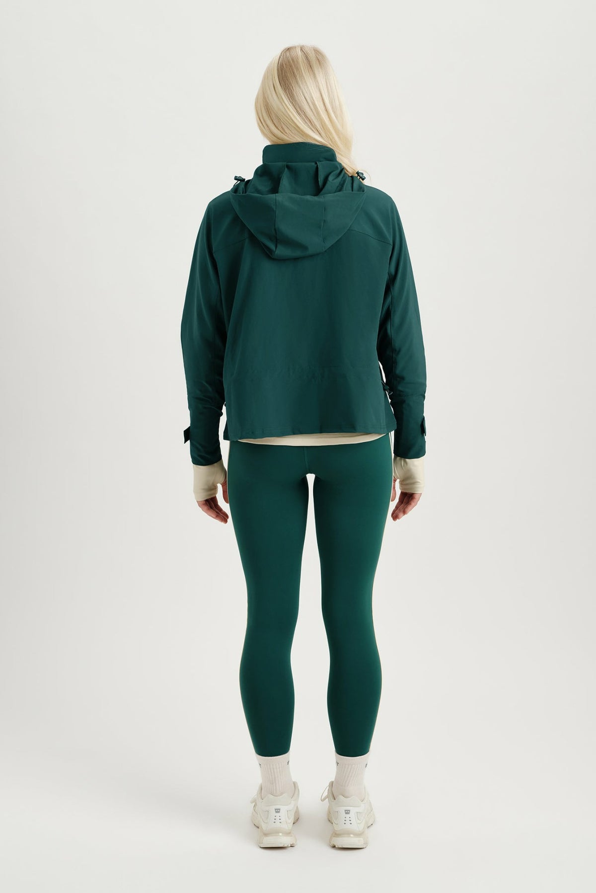 NYLON DUET CINCHED WINDBREAKER - PEAK | SET ACTIVE