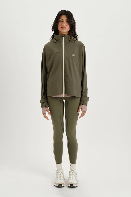 NYLON DUET CINCHED WINDBREAKER - SEDONA | SET ACTIVE