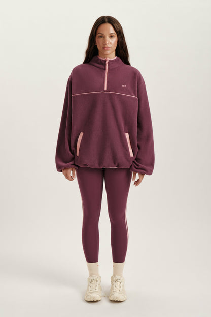 MICROFLEECE HALF ZIP - ROSEBUD | SET ACTIVE
