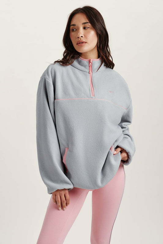 MICROFLEECE HALF ZIP - BLUSH | SET ACTIVE