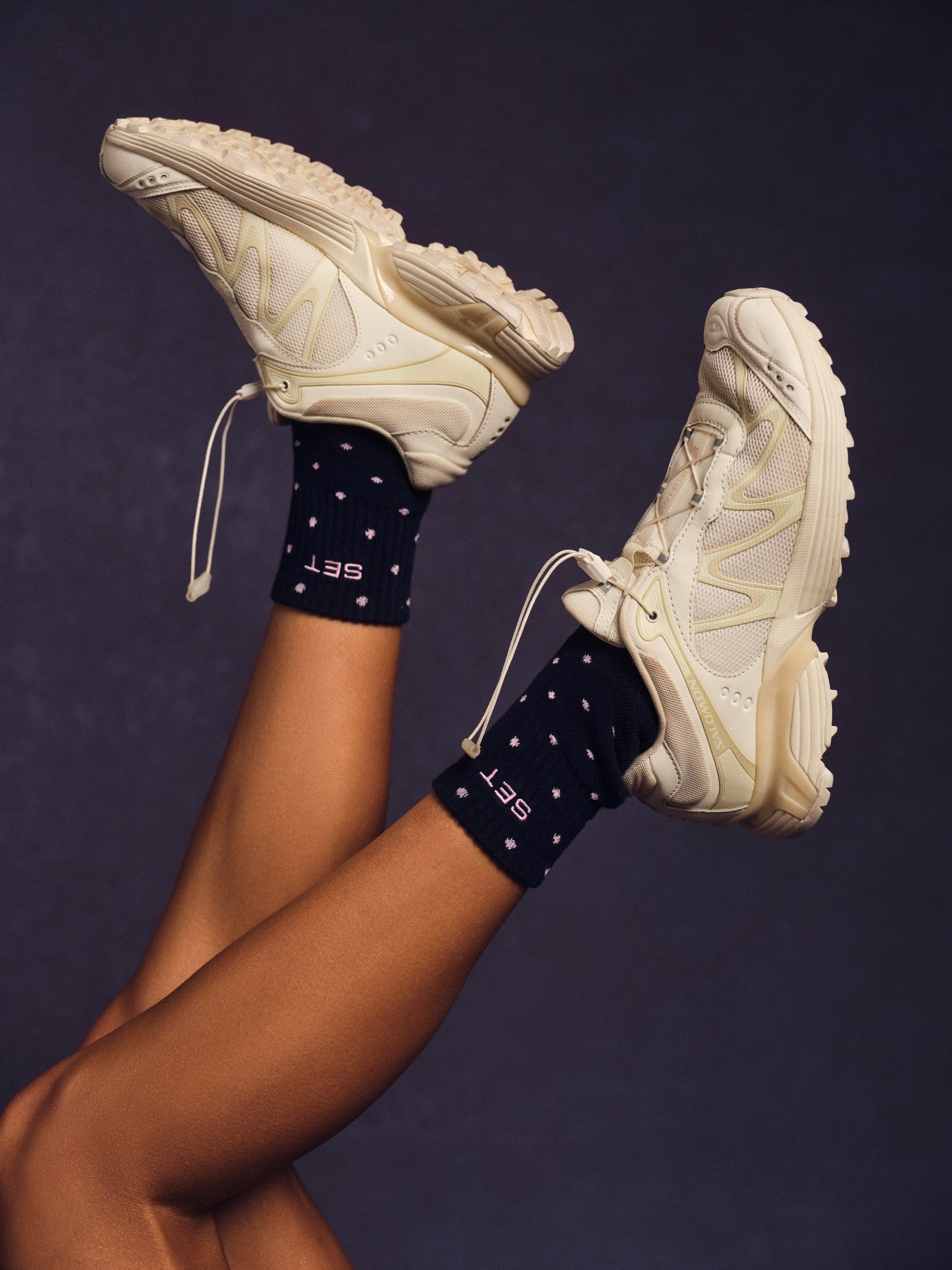 SET POLKA DOT SHORTY SOCKS - BLUE CONFETTI | SET ACTIVE