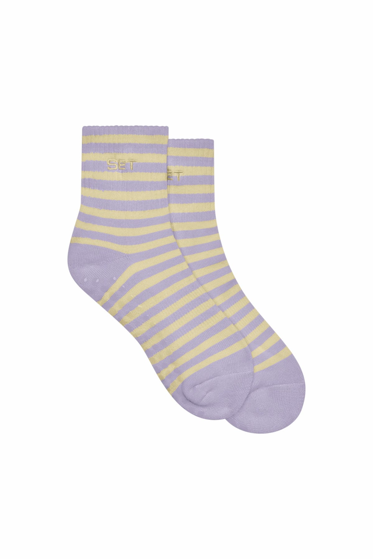 SET STRIPE SHORTY GRIP SOCKS - BUTTERCREAM | SET ACTIVE