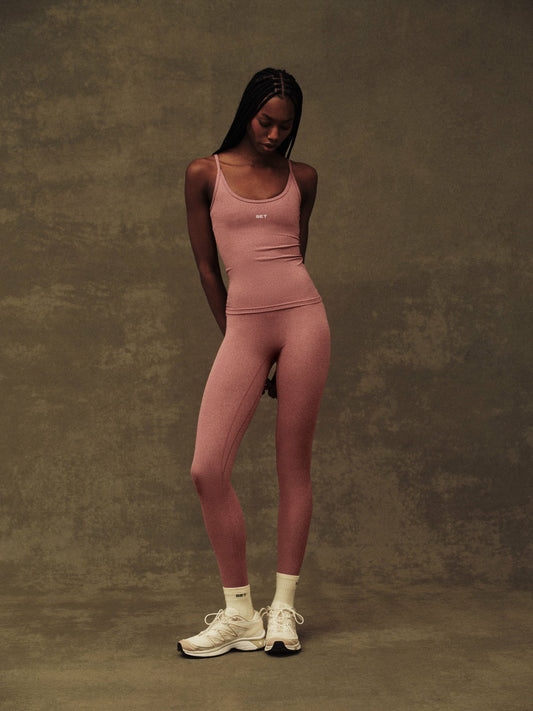 SPORTBODY® SPORTY HIGH-RISE LEGGINGS - SEPIA | SET ACTIVE
