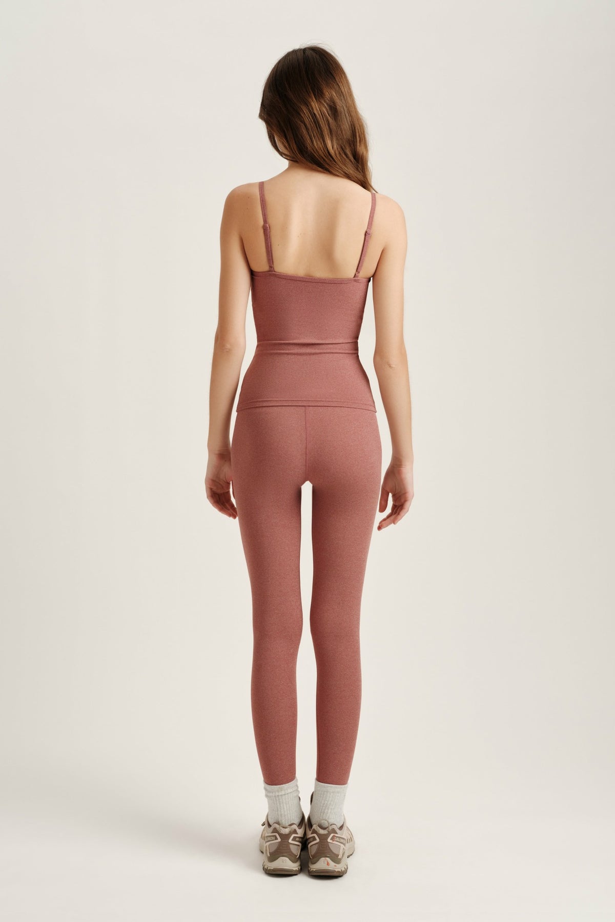SPORTBODY® SPORTY HIGH-RISE LEGGINGS - SEPIA | SET ACTIVE