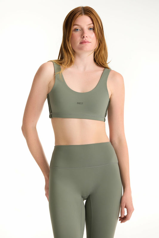 SPORTBODY® SPORTY DUO LIFT BRA - KELP | SET ACTIVE