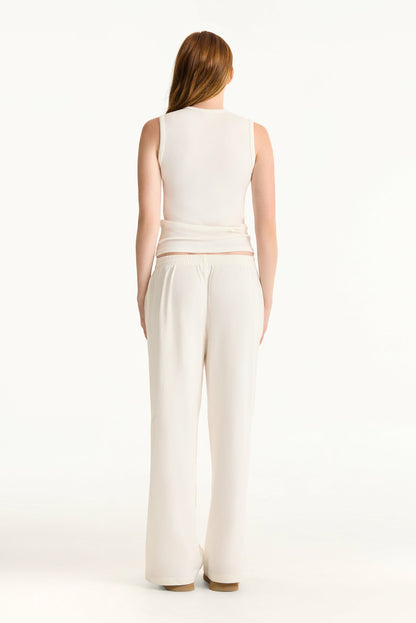 RIBBED MODAL BODY MUSCLE TANK - BLANC | SET ACTIVE