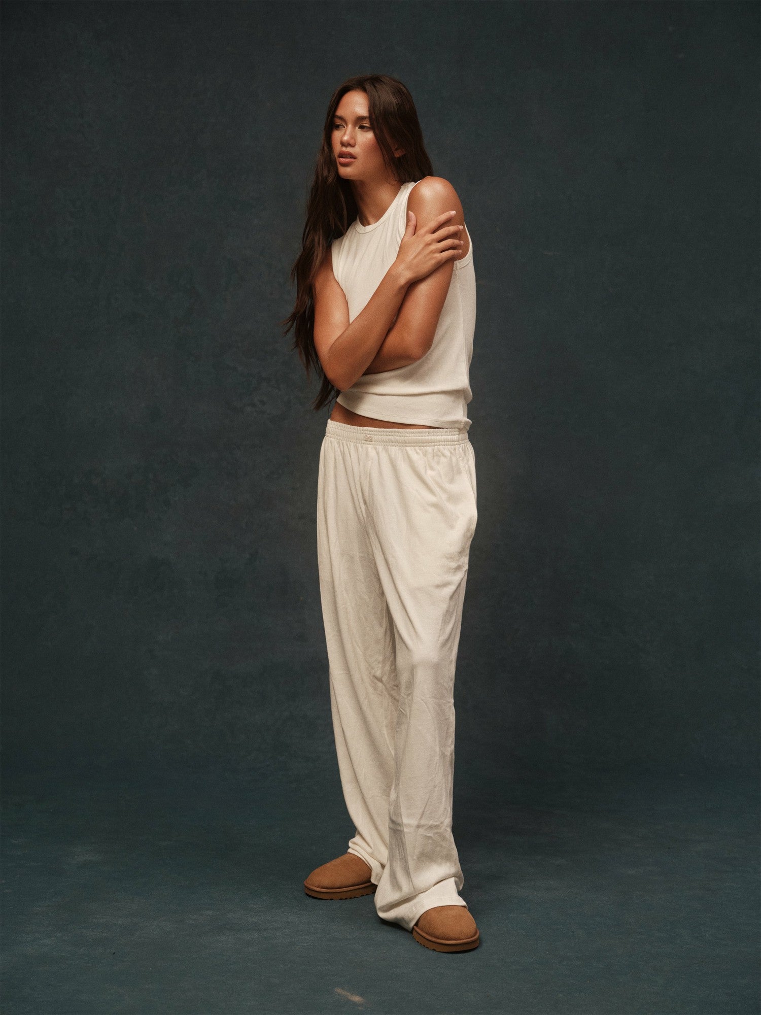 HEAVY COTTON EASY BOXER PANTS - BLANC | SET ACTIVE
