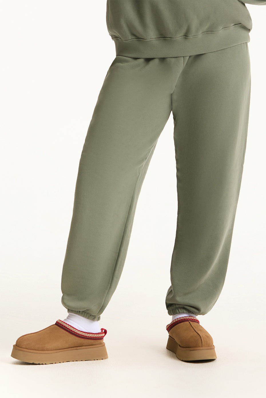 MIDWEIGHT SWEATS STAPLE OLD SCHOOL SWEATPANTS - KELP | SET ACTIVE