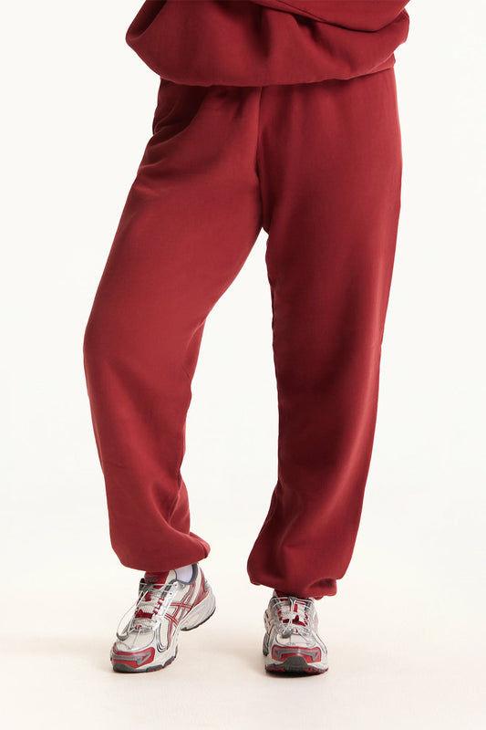 MIDWEIGHT SWEATS STAPLE OLD SCHOOL SWEATPANTS - SNAPPER | SET ACTIVE