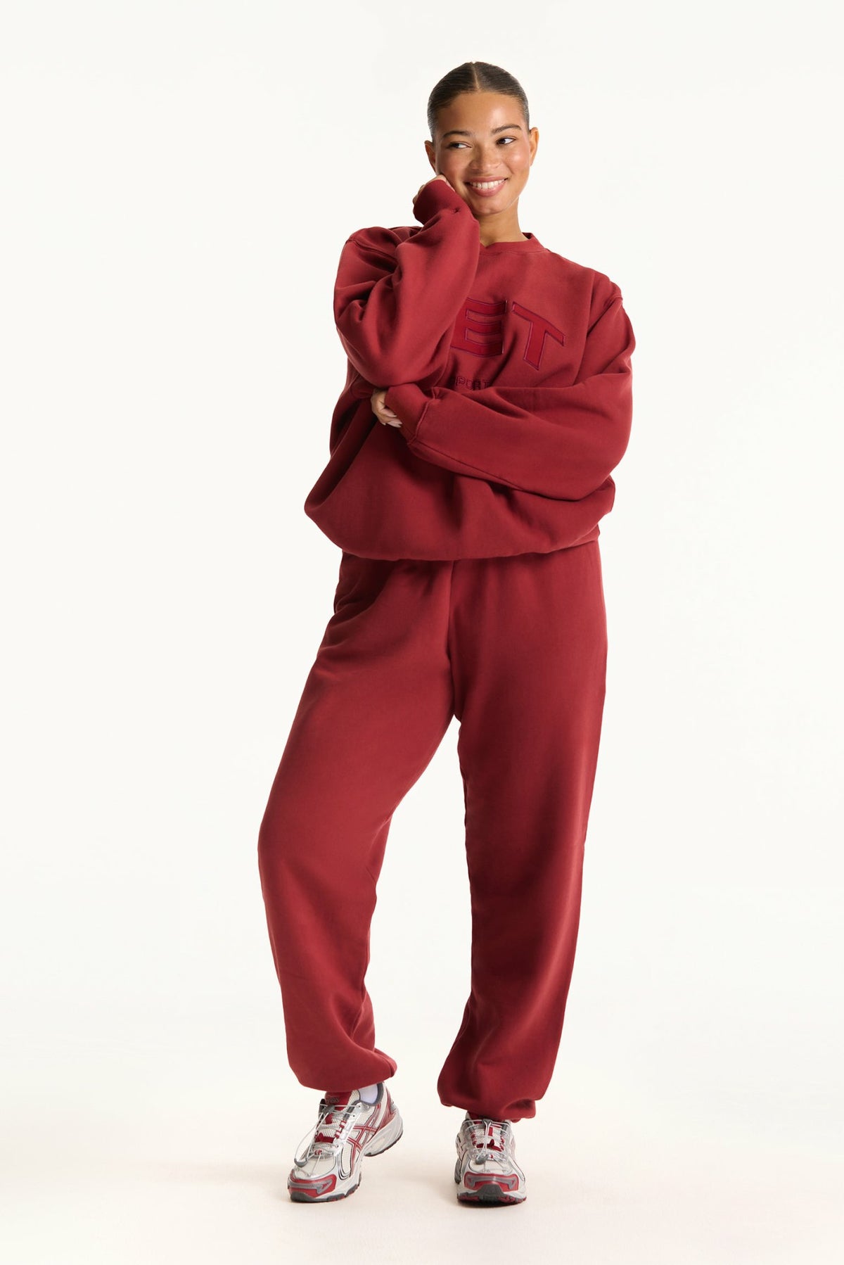 MIDWEIGHT SWEATS STAPLE OLD SCHOOL SWEATPANTS - SNAPPER | SET ACTIVE