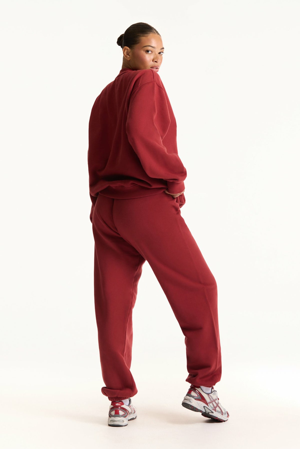MIDWEIGHT SWEATS STAPLE OLD SCHOOL SWEATPANTS - SNAPPER | SET ACTIVE