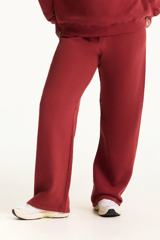 MIDWEIGHT SWEATS STAPLE STRAIGHT LEG SWEATPANTS - SNAPPER | SET ACTIVE