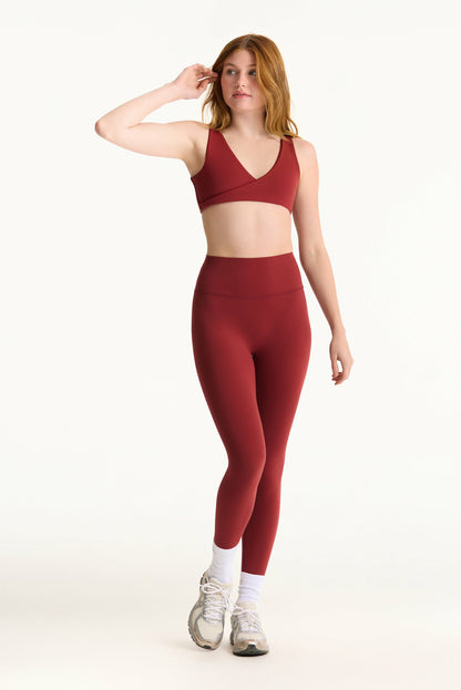 BREATHE 1.0 CONTRAST WRAP BRA - SNAPPER | SET ACTIVE