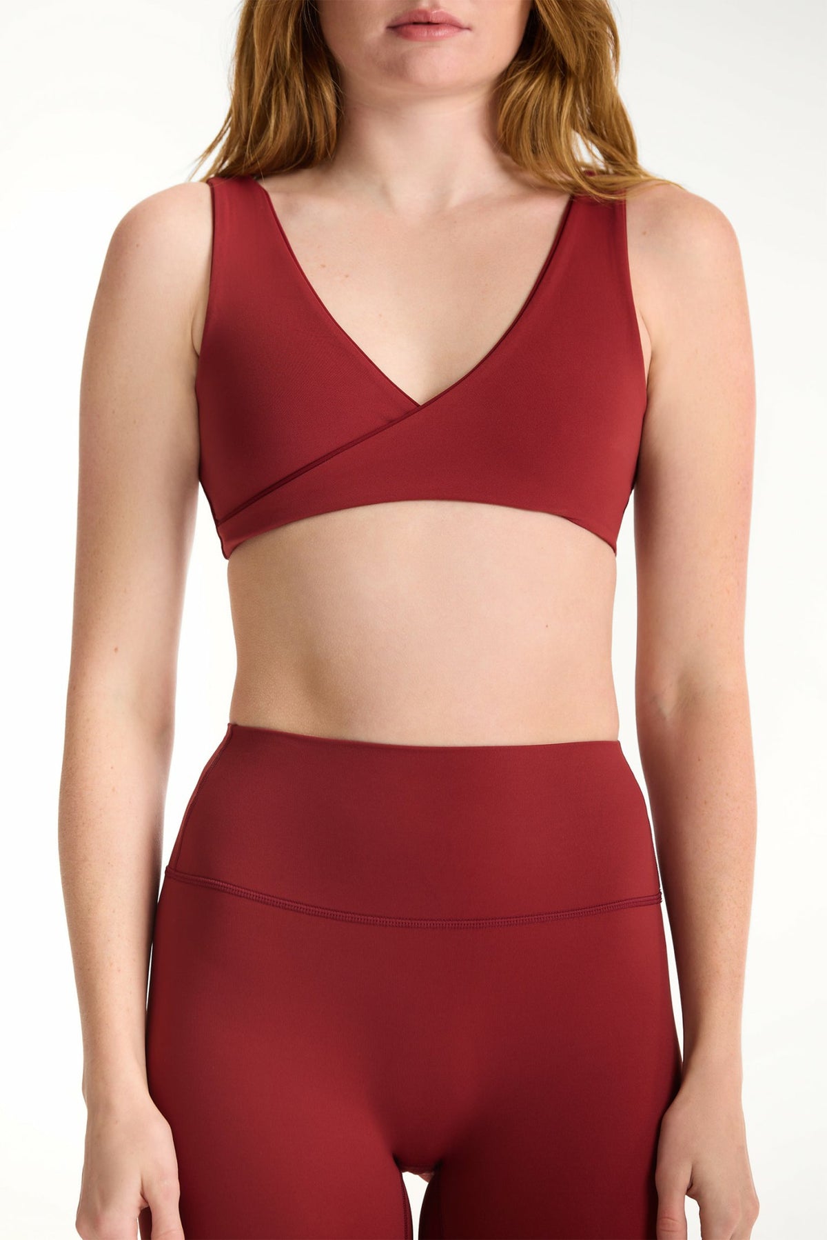 BREATHE 1.0 CONTRAST WRAP BRA - SNAPPER | SET ACTIVE